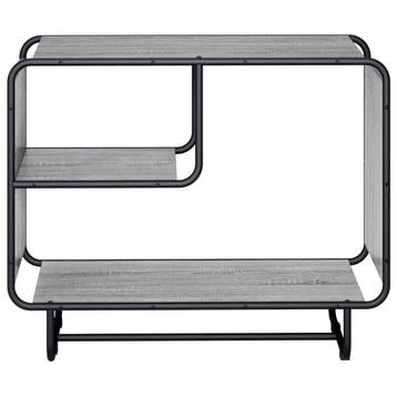 vidaXL Dressoir Grijs Sonoma 80 x 37.5 x 64.5 cm Bewerkt, Verzenden, Nieuw, Overige houtsoorten, Minder dan 50 cm