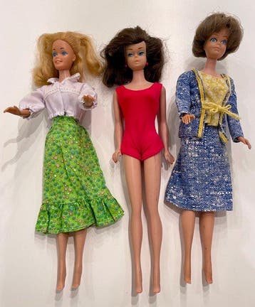 Mattel - Barbiepop - 3 Vintage Mattel Poppen - 1963 - Barbie