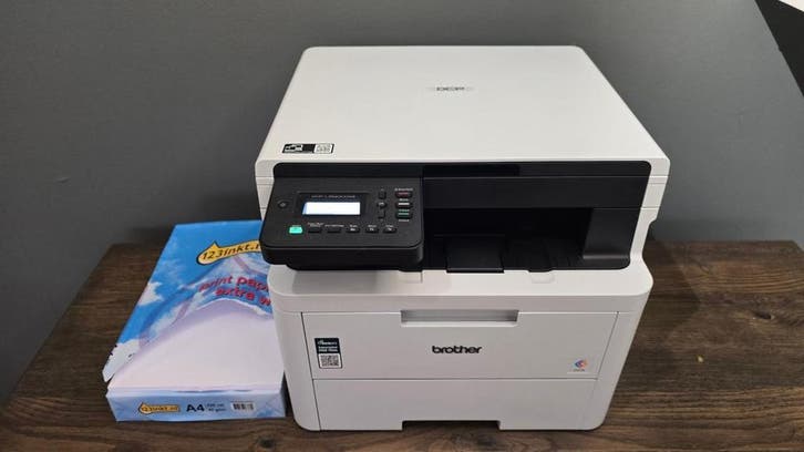 Online veiling: Brother, DCP-L3520CDWE, kleuren multifunctio, Computers en Software, Printers, Gebruikt