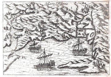 Albanië - .; Henri de Beauvau - Carte dAlbanie - 1615, Nieuw