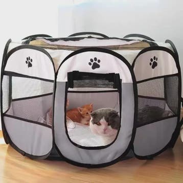 Draagbare Opvouwbare Pet Tent - Octagonale Puppy Kennel & Ka, Verzenden, Nieuw