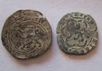 Spanje. Reyes Católicos. 4 maravedis de bronce ( lote de dos