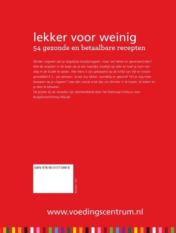Lekker voor weinig 9789051770490, Boeken, Verzenden, Zo goed als nieuw, Stichting Voedingscentrum Nederland