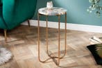 Ronde bijzettafel NOBLE I 35cm edelsteen agaat opvouwbaar, Huis en Inrichting, Ophalen of Verzenden, Nieuw