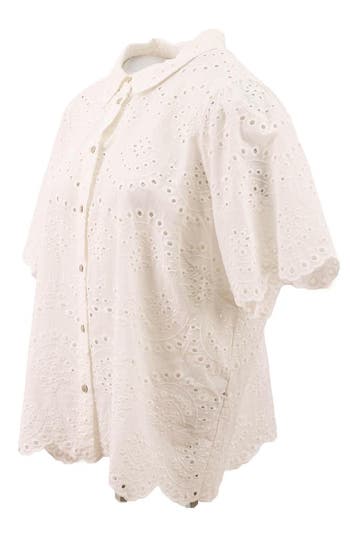 Only Carmakoma Blouse in maat 48 Wit, Only Carmakoma, Verzenden, Zo goed als nieuw, Wit