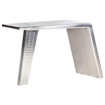vidaXL Bureau luchtvaartstijl 112x50x76 cm metaal, Huis en Inrichting, Verzenden, Nieuw