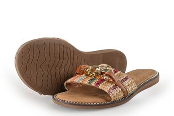 Graceland Slippers in maat 39 Cognac, Slippers, Overige kleuren, Verzenden, Graceland