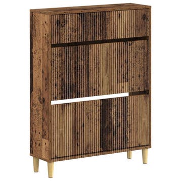 vidaXL Schoenenkast ARNHEM 78 x 24 x 103 cm Bewerkt hout Oud, Verzenden, Nieuw