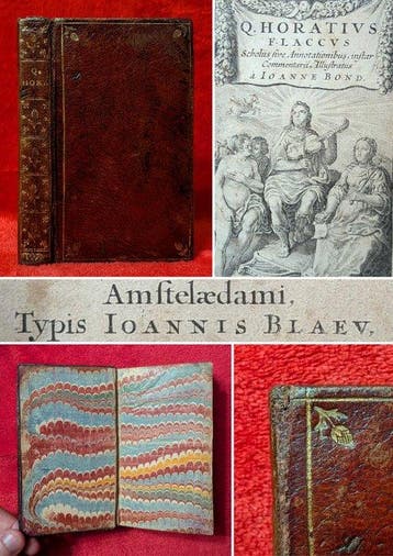 [BLAEU PRINTING] Quintus Horatius Flaccus - [RED MOROCCO