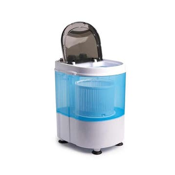 Nexxt Mini-wasmachine met Centrifuge - Wit/blauw, Witgoed en Apparatuur, Verzenden, Nieuw