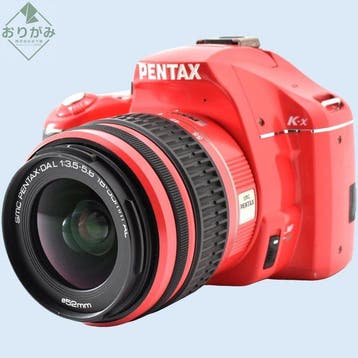 Pentax K-x Red + smc Pentax-DA L 3.5-5.6/18-55mm AL Digitale, Nieuw