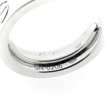 Witgouden LOVE-ring gezet met diamant; Cartier, Sieraden, Tassen en Uiterlijk, Gebruikt, Ophalen of Verzenden, Kleiner dan 17