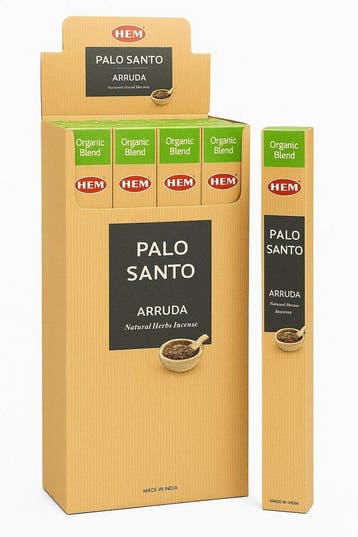 HEM Organic Blend Palo Santo & Arruda Wierookstokjes - 12..., Ophalen of Verzenden, Nieuw