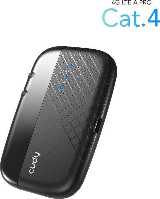Cudy MF4 - Mifi router - 4G LTE - Mobiele Hotspot - Overal t, Computers en Software, Routers en Modems, Nieuw, Verzenden