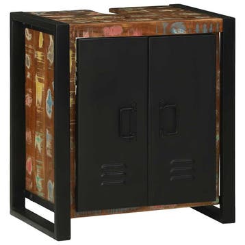 vidaXL Wastafelkast Bruin 55 x 35 x 60 cm Massief Gerecycled, Verzenden, Nieuw