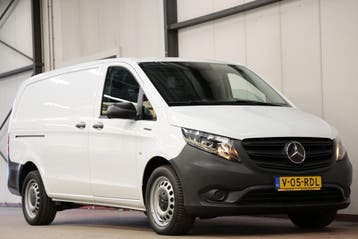 Mercedes-Benz eVito eVito Lang 66 kWh SNELLADEN, Auto's, Automaat, Stof, Gebruikt, Wit
