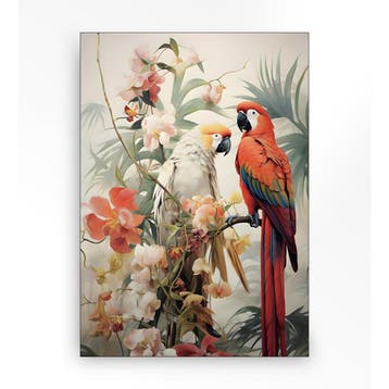 *WOONWINKEL* Urban Cotton Lovebirds Wandkleed In Frame M 110, Verzenden, Nieuw
