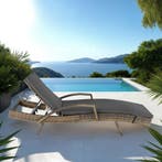 Aluminium rotan ligstoel Océane - natuur, Verzenden, Nieuw