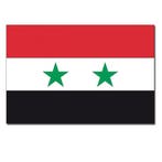 Gevelvlag/vlaggenmast vlag Syrie 90 x 150 cm - Syrie versi.., Ophalen of Verzenden, Nieuw