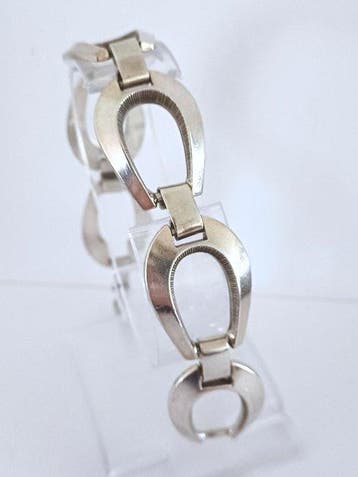 Zonder minimumprijs - Schakelarmband Zilver - 50gram- 2 cm., Sieraden, Tassen en Uiterlijk