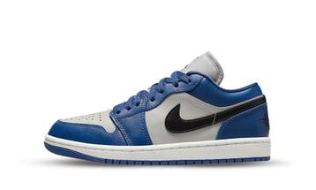 Jordan 1 Low French Blue College Grey (Womens), Nieuw