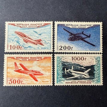 Frankrijk - Luchtpostzegels Yvert 30/33 Prototypes in, Gestempeld
