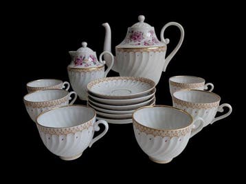 Lomonosov Imperial Porcelain Factory - Koffieservies voor 6