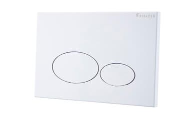 X32 Metal drukplaat voor inbouwreservoir mat wit, Ophalen of Verzenden, Nieuw