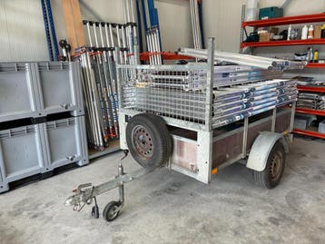 Rolsteiger 8,2m Alumexx met aanhanger  – Gebruikt!, Ophalen, Nieuw, Daksteiger, 5 meter of hoger