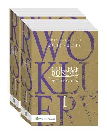 Wolters Kluwer Collegebundel 2018 2019 9789013147520, Verzenden, Zo goed als nieuw