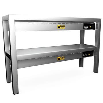 Etagère/Warmtebrug | RVS | 2 Niveaus | Verwarmd (Keramisch), Verzenden, Nieuw in verpakking