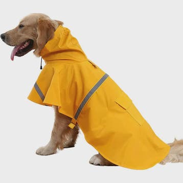 Modieuze Hond Regenjas met Capuchon - Stijlvol en Waterdicht, Verzenden, Nieuw