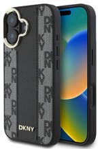 DKNY iPhone 16 Back Cover hoesje Magsafe Checkered Pattern, Verzenden, Nieuw, Frontje of Cover