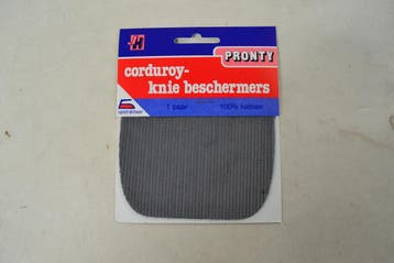 Corduroy Kniestukken opstrijkbaar Midden Grijs, Nieuw