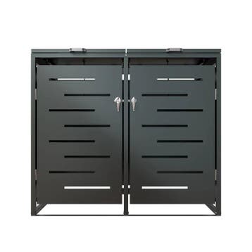Metalen vuilnisbak box Arel - 120L - 2-Delig, Verzenden, Nieuw