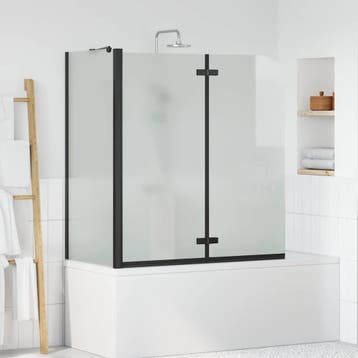 vidaXL Douche Omhulsel Zwart 120 x 68 x 130 cm ESG-glas en, Verzenden, Nieuw