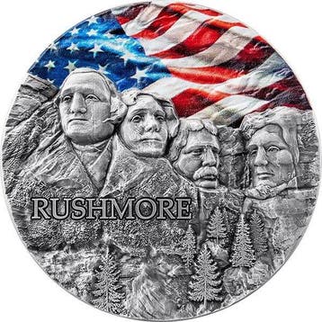 Ghana. 10 Cedis 2024 Rock-cut Monuments - Rushmore Special