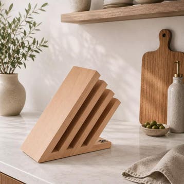 Yaxell Messenhouder – Beukenhout – Magnetisch Messenblok, Ophalen of Verzenden, Nieuw, Hout, Los bestek