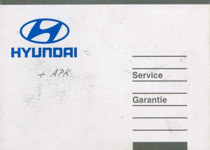1995 Hyundai Lantra Serviceboekje Nederlands, Auto diversen, Handleidingen en Instructieboekjes, Verzenden