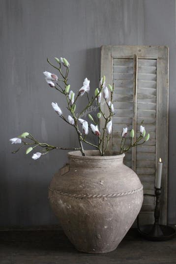 Namaak Magnolia tak witte knop 87 cm, Huis en Inrichting, Ophalen of Verzenden, Nieuw