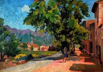 Francesc Goma i Vidal (1894 - 1970) - Paso a nivel de La