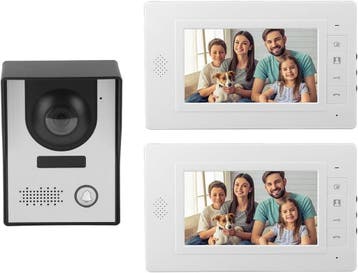 Deurbel met Camera | 7 inch LCD | Tweedekansje | OP=OP, Ophalen of Verzenden, Terugspreekfunctie, Zo goed als nieuw, Bedraad