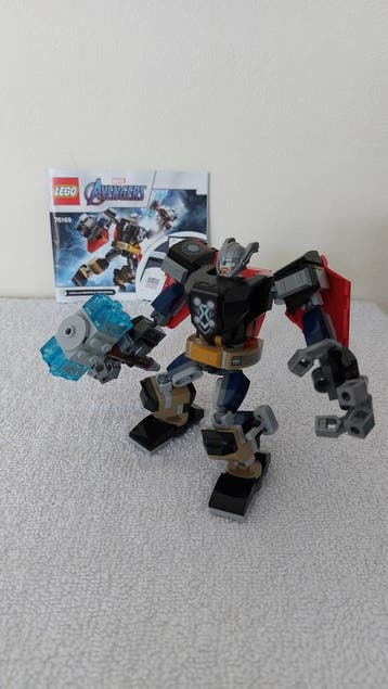 LEGO Thor Mech Armor 76169, Zo goed als nieuw, Complete set, Lego