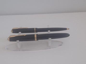Parker - Duofold vintage , plume en or 18 K 750 ( stylo à, Verzamelen, Pennenverzamelingen, Nieuw