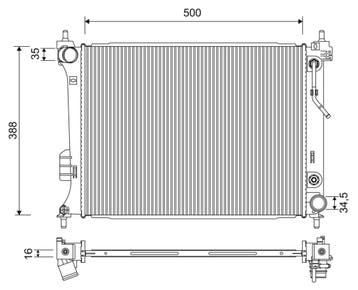 Radiateur o.a: Hyundai, i20, Ophalen of Verzenden, Nieuw, Hyundai