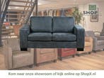 Leren bank Enjoy - 2 zits - Kenia Denim (blauw) - Poten, Huis en Inrichting, Banken | Bankstellen, 150 tot 200 cm, Nieuw, Ophalen of Verzenden