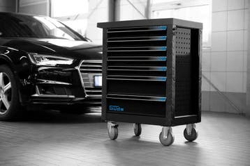 Gereedschapswagen gevuld 226 dlg Güde GW7 Black Line, Verzenden, Nieuw