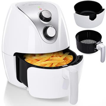 Heteluchtfriteuse 9in1 Wit incl receptenboekje 1500W, Verzenden, Nieuw