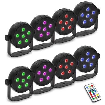 Ayra DanceFX Showtime Spot USB RGB 8 LED spotlight set, Verzenden, Nieuw