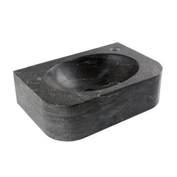 Hardstenen fonteintje Saniflex Flow rechts, Verzenden, Nieuw